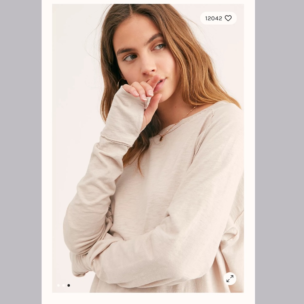 BNWT Free People Arden top